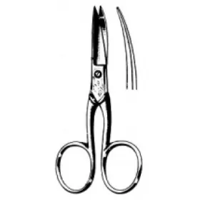 Nail scissors curved 10.0 cm