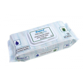 Romed moist patient wipes, with Aloe Vera, 64 pcs in a dispenser bag