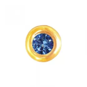 Tooth jewelry Round Sapphire