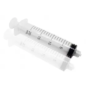 3 parts syringe, 20 ml with Luer Lock connector, without needle, 50 pcs