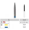 Diamond bur 864 for turbine handpiece, 1 pcs