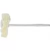 Leather miniature brush with shank, 22 mm