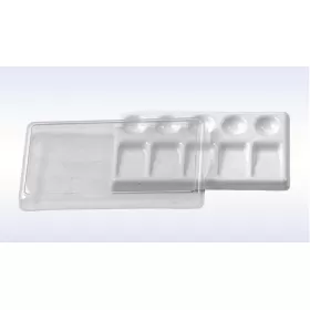 Porcelianinis padėklas karūnėlių ir tiltų formavimui bei laikymui Porcelianinis padėklas karūnėlių ir tiltų formavimui bei laikymui