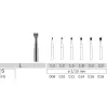 Carbide bur 2 for turbine handpiece, 1 pcs