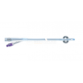 Silikoninis šlapimo kateteris Foley tipo, 2-jų kanalų, su balionėliu 3 ml, Ch 10, 1 vnt. Silikoninis šlapimo kateteris Foley tipo, 2-jų kanalų, su balionėliu 3 ml, Ch 10, 1 vnt.