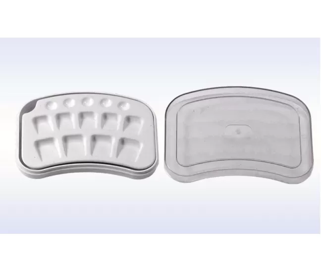 Porcelianinis padėklas karūnėlių ir tiltų formavimui bei laikymui