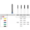 Diamond bur 885 for turbine handpiece, 1 pcs