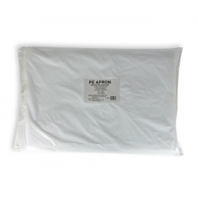 Polyethylene aprons, white, 80 x 160 cm, 100 pcs.