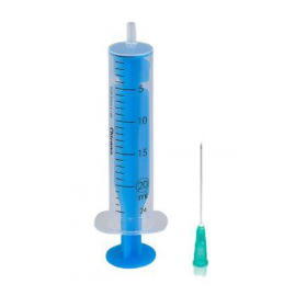Švirkštas 2 dalių, su užmaunama (Luer Slip) jungtimi, 21G adata, sterilus, 20 ml. Švirkštas 2 dalių, su užmaunama (Luer Slip) jungtimi, 21G adata, sterilus, 20 ml.