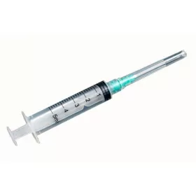 3 parts syringe, 5 ml, with Luer Lock connector, needle 22G, 100 pcs