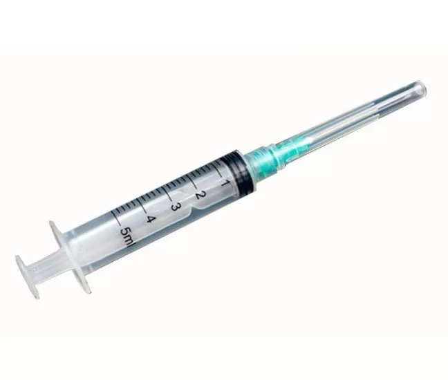 Švirkštas 3 dalių, 5 ml, su užsukama (Luer lock) jungtimi, 22G adata, 100 vnt. Švirkštas 3 dalių, 5 ml, su užsukama (Luer lock) jungtimi, 22G adata, 100 vnt.
