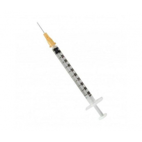 Insulininis švirkštas, su fiksuota adata 29G, sterilus, 1 ml.
