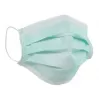 Protective medical face mask with loops, green, 50 pcs.