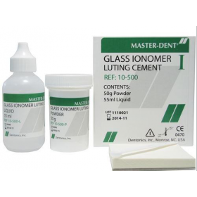 Stiklo jonomerinis cementas, 50 g + 55 ml Stiklo jonomerinis cementas, 50 g + 55 ml