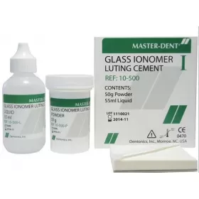 Stiklo jonomerinis cementas, 50 g + 55 ml Stiklo jonomerinis cementas, 50 g + 55 ml