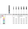 Diamond bur 856.012-016 for turbine handpiece, 1 pcs