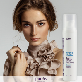 Purles 132 Kremas veidui, skirtas riebios mišrios odos priežiūrai, 50 ml Purles 132 Kremas veidui, skirtas riebios mišrios odos priežiūrai, 50 ml