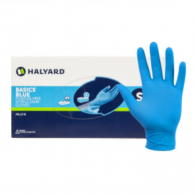 Nitrilinės pirštinės Basics Blue, 200 vnt. Nitrilinės pirštinės Basics Blue, 200 vnt.