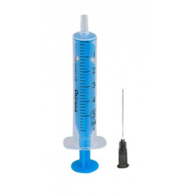 Švirkštas 2 dalių, su užmaunama (Luer Slip) jungtimi, 22G adata, sterilus, 5 ml. Švirkštas 2 dalių, su užmaunama (Luer Slip) jungtimi, 22G adata, sterilus, 5 ml.