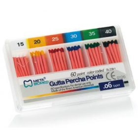 Gutaperčos kaiščiai 06 konuso, 60 vnt. Gutaperčos kaiščiai 06 konuso, 60 vnt.
