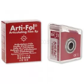Arti - Fol 8 µm plastic red, in roll dispenser, 20 m