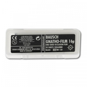 Artikuliacinė folija 16 µm Gnatho juoda, 50 vnt. Artikuliacinė folija 16 µm Gnatho juoda, 50 vnt.