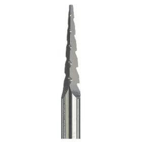 Carbide burs for contouring tray material CC3