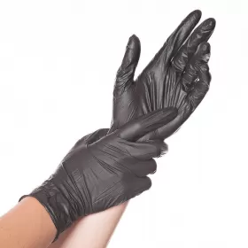 Nitrile gloves Safe Light, black, 100 pcs.