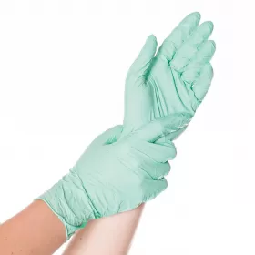 Nitrile gloves Safe Light, green, 100 pcs.
