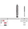 Diamond bur P856 for turbine handpiece, 1 pcs