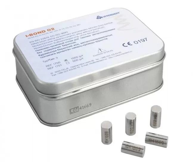 Metalo lydinys I-Bond 02 Ni-Cr, 6.25 g