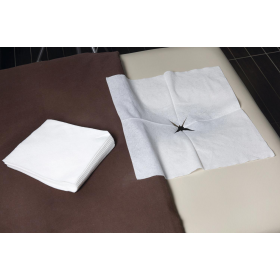 Neaustinės medžiagos servetėlės masažo gultui, (kaina nurodyta už 1 vnt, pakuotėje 100 vnt, parduodama tik pakuotėmis), Lacomes