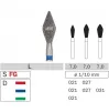 Diamond bur 889 for turbine handpiece, 1 pcs