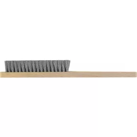 Crimped brass wire brush 4 rows