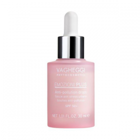 Antistresiniai lašai veidui SPF 50+ Emozioni Plus, 30 ml, Vagheggi