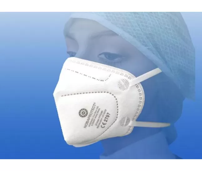 FFP2 respirator mask without valve, latex-free, 1 pcs.