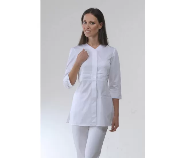 Medicininis švarkas Bithia baltas