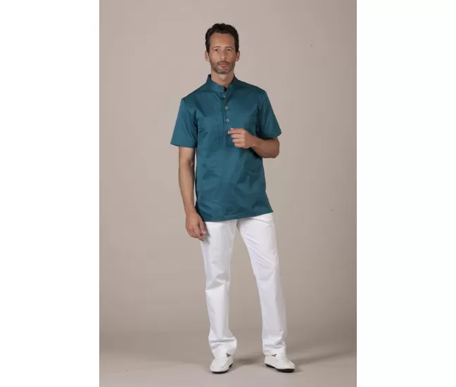 Medical pullover top Guadalupe Green