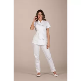 Medical tight fit tunic Kazan white