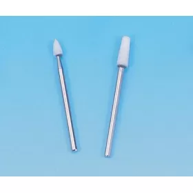 Aluminum oxide polisher with shank for straight handpiece