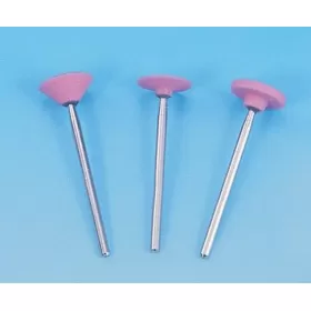 Aluminum oxide polisher with shank for straight handpiece