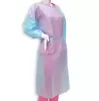 Disposable fluid resistant isolation gown
