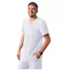 Men's Classic V-Neck Top A6006 White