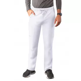 Men's Slim Leg Cargo Pant A6106 White