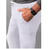 Men's Slim Leg Cargo Pant A6106 White