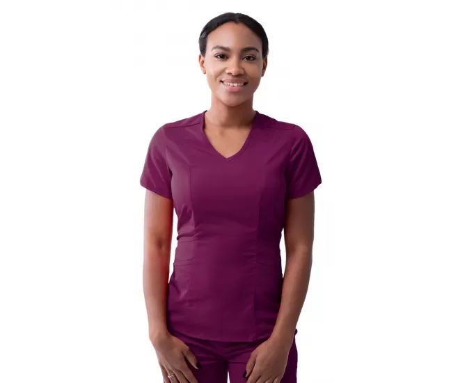 Medicininė palaidinė P7002 tamsiai raudona (vyno)