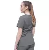 Women's Elevated V-neck Scrub Top P4212 Heather Grey