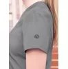 Women's Elevated V-neck Scrub Top P4212 Heather Grey