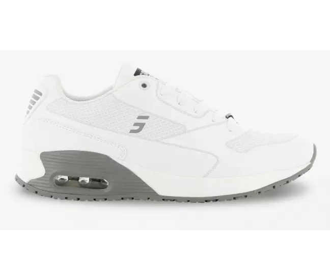 Profesionalūs moteriški darbo batai ELA O1 ESD SRC, balta su pilka, neslidūs ir patogūs