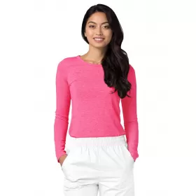 Long Sleeve Comfort Tee 2900 Heather fuchsia